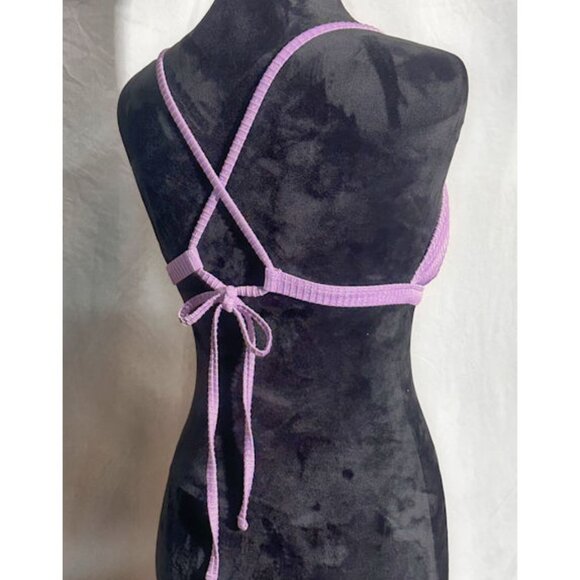 Bikini Top from Xhilaration, Purple Criss Cross Back, Size Large - Picture 5 of 7